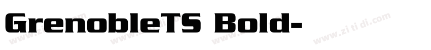 GrenobleTS Bold字体转换